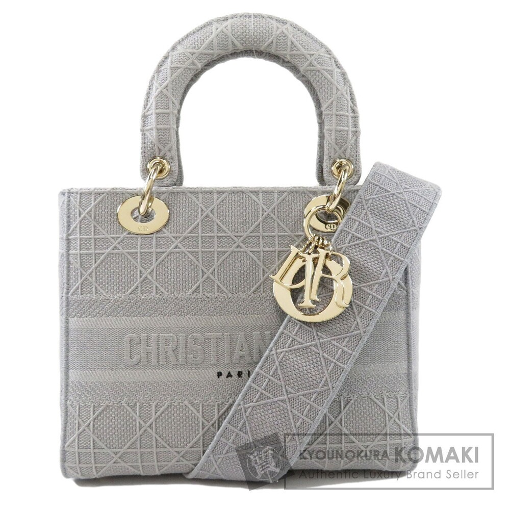 Christian Dior Lady Quilted 2way handbag canvas